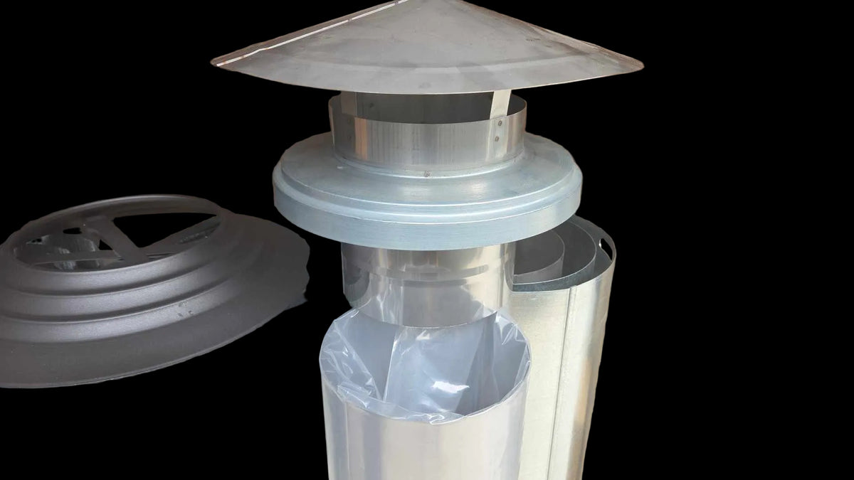 8 inch 4.0m flue kit stainless steel