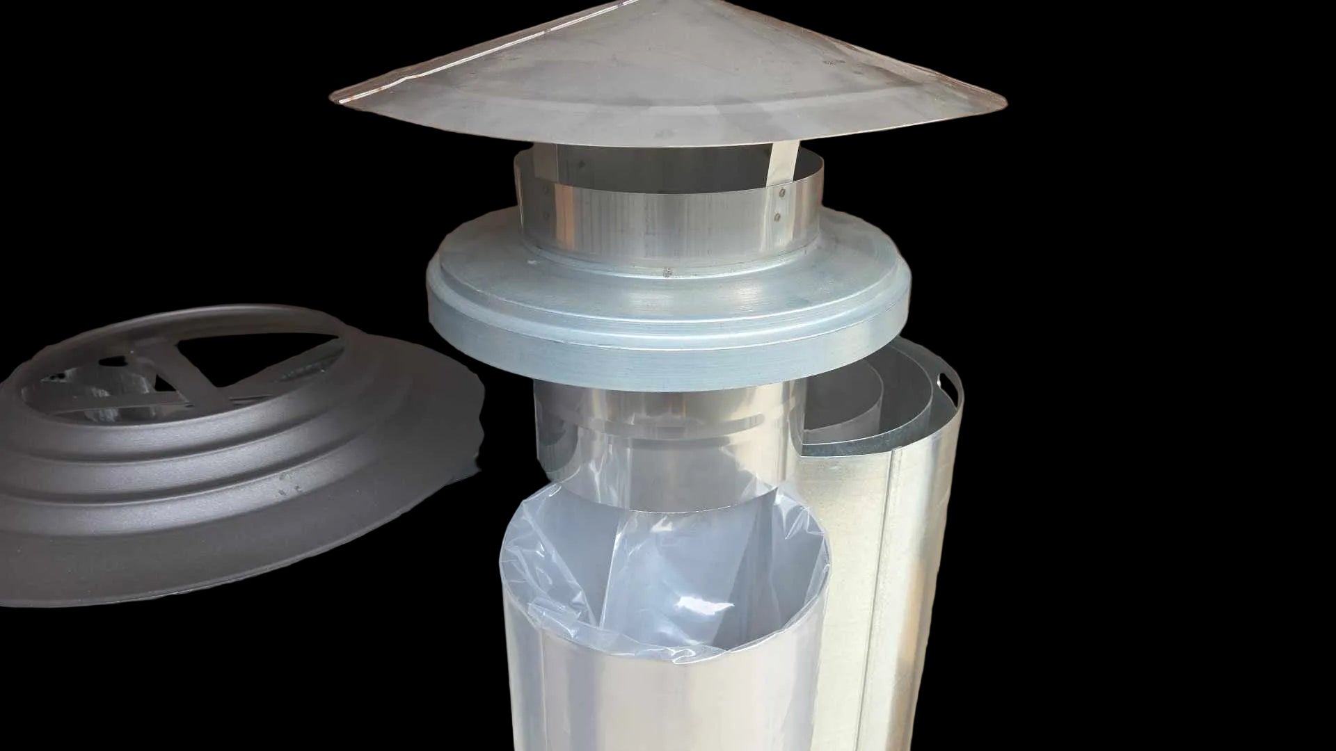 8 inch 4.0m flue kit stainless steel