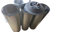 8 inch 4.0m flue kit stainless steel